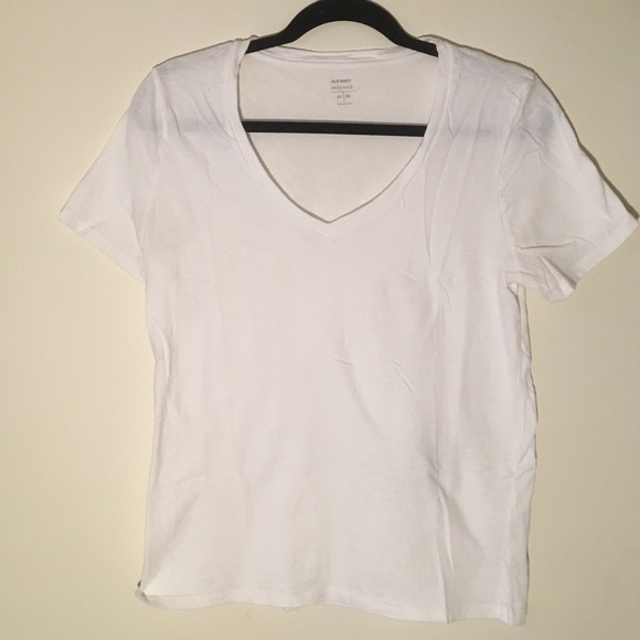 Basic White V-Neck - Picture 2 of 5
